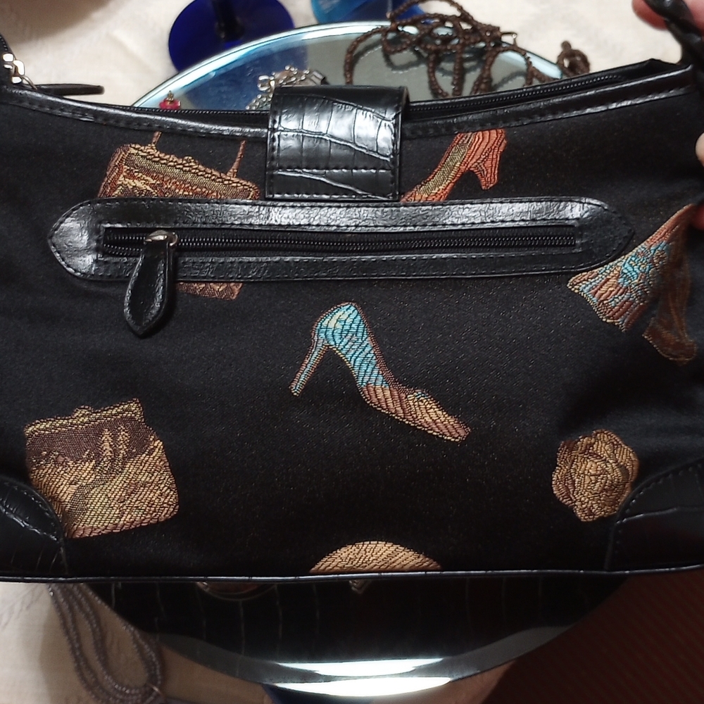 Vintage Embellished Fabric Handbag - Picture 10 of 17